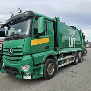 Mercedes-Benz Antos 2545 komprimatorbil - Joab Anaconda 22.2 m3 påbygg