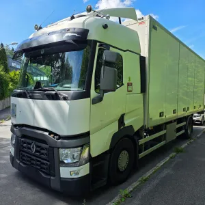 Renault T 380 skapbil - Arka påbygg m/ Hel sideåpning - 18 paller