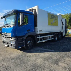 Mercedes-Benz komprimatorbil - Faun påbygg - 1 kammer