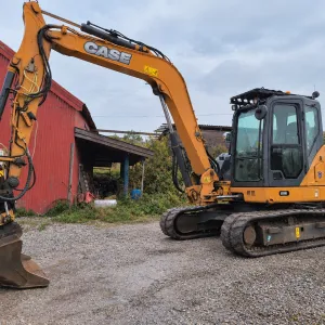 Case CX80C - rototilt - Lav timestand