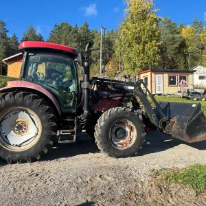 CASE MXU110 - Frontlaster - Hydraulikk foran/bak - Skuffe - Pallegaffel  4x4 - Leveringsklar 